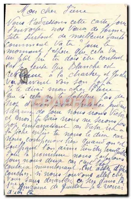 Híacinthos em vaso — cartão postal ilustrado — editor não identificado — Verso