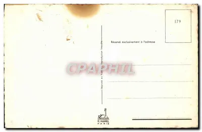 Criança oferecendo flores — Feliz Aniversário — Promièce Fauray — Verso