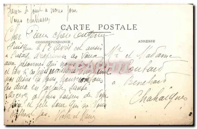Barco com peixes e flores — 1º de Abril de 1919 — editor não visível — Verso