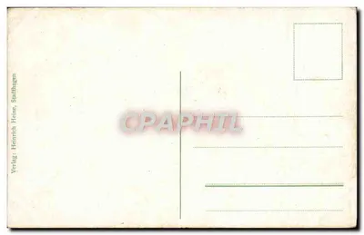 Mulher em traje folclórico de Schaumburg-Lippe — Schaumburg-Lippe Volksstrachten — editor Heinrich Heine, Stadthagen — Verso
