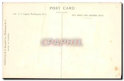 U.S. Capitol — Washington D.C. — Wydawca B.S. Reynolds Co. n°302 — Rewers