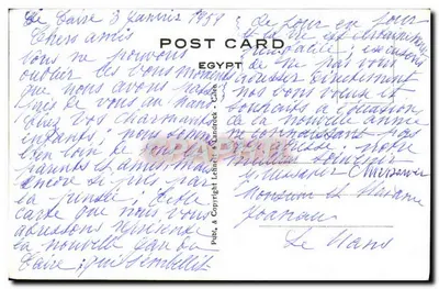 Cairo - Estação e estátua de Ramsés II — Landrock & Copyright — Verso