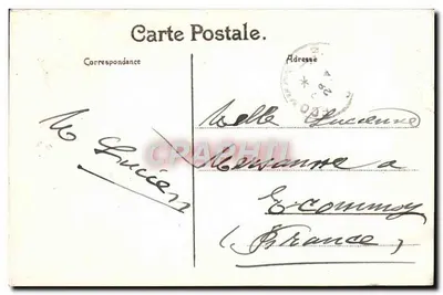 Castelo de Walzin — Walzin, Bélgica — editor desconhecido — Verso