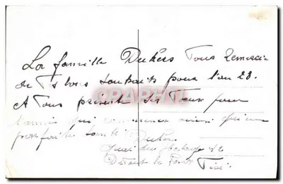 Bouquet de roses — composition florale — Éditeur Eudes — Verso