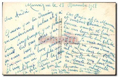Bilhete postal antigo Fantasia Crianças — Verso
