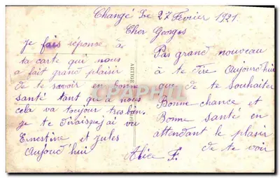 Bukiet kwiatów — Szczęśliwego Dnia — La Faverite, n°88 — Rewers