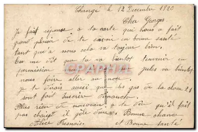 Rosas — Boa Festa — Dix Paris 1530 — Verso