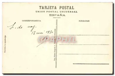 San Sebastián - Plac Bilbao — wydawca Union Postal Universal, nr 98 — Rewers