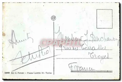 TORINO · Il Valentino — widok rzeki i drogi — Wyd. G. Ferrato — Rewers