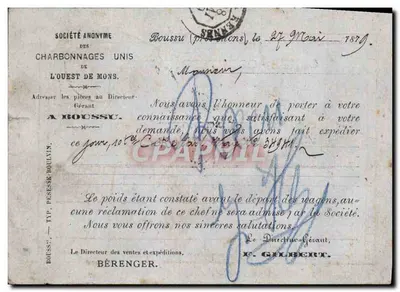 Bilhete postal antigo da Bélgica 1979 — Verso