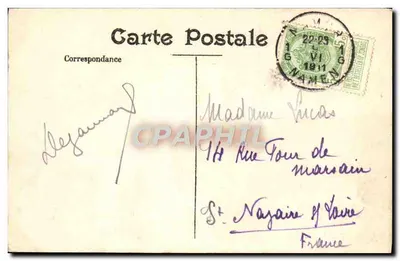 Namur. Zamek i Meuse. — Wydawca: Salair (lub Salzair) — Numer seryjny nie widoczny — Rewers