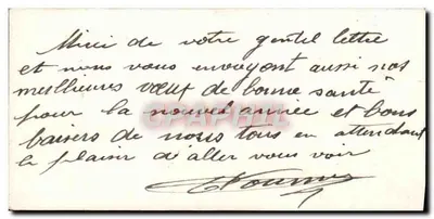 Ano Feliz — carta de boas-vindas com paisagem invernal e rosas — editor não identificado, n° de série 1 — Verso