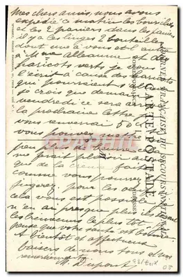Femme avec enfant — gravure signée Chilfane 1913 — éditeur non visible — Verso