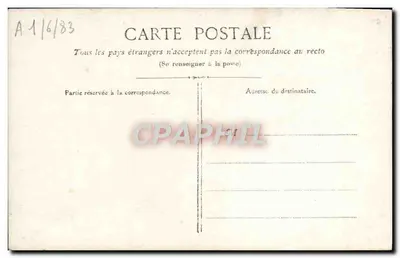Soldado em floresta nevada — Boa Ano — Carta postal francesa — Verso