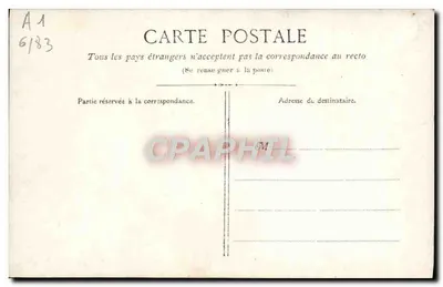 Soldado nevado — tarjeta postal ilustrada — editor Boulangon — Reverso