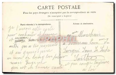Mujer en traje festivo — Feliz Año — Cléria 110 — Reverso
