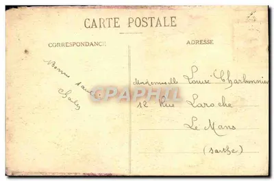 CPA Saint Servan La Tour Solidor Bateau — Verso