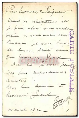 Les Sables-d'Olonne — Port z pocztą — La Poste, n°4 — Rewers