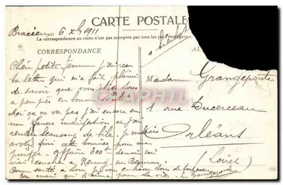 Stara pocztówka Dauphine Le Sappey en Hiver — Rewers