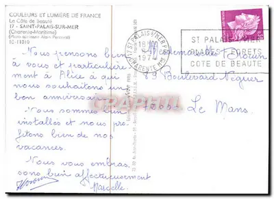 Saint-Palais-sur-Mer — aerial view — Edition Jean-Jacques 01 - Arcueil — Back