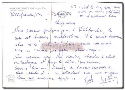 Widok na Kap (Cap) - Villefranche-sur-Mer - Cing — Rewers