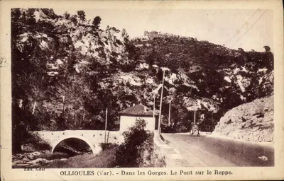 Ollioules (Var) — Nas Gorges. O Ponte sobre o Reppe. — Edit. Gast