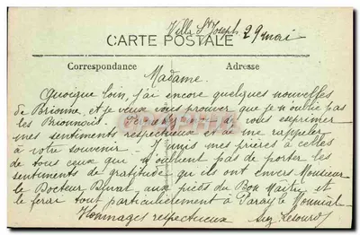 Châtel-Guyon visto do Chalussé — G.D'O. - 754 — editor G.D'O. — Verso
