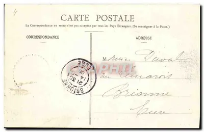 Peisey i Mont Blanc — widok panoramiczny — Pittier, fot. i wyd., Annsey, n° 1543 — Rewers