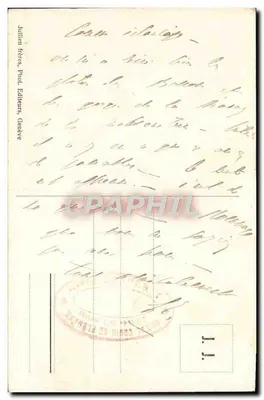 Chamonix — Les Praz, o Mont-Blanc e o Brévent vistos da Flégère — J.J. 7714 — Verso