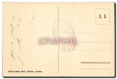 Il Mont-Blanc visto dalla Flégère — Chamonix — J. J. 2224 — Verso