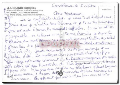 A Grande Corda — Combloux, Haute-Savoie — Casa de Repouso e Convalescência — Verso