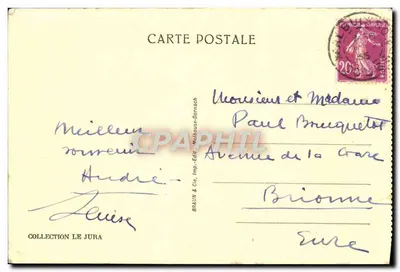 Malbuisson — Lago de St-Point — Braun & Cie, Mulhouse-Dornach — Verso