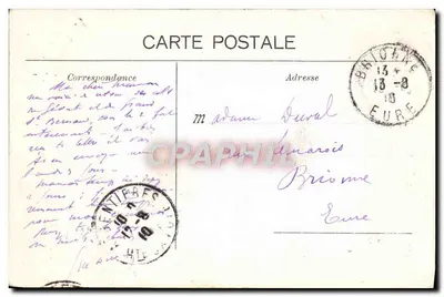 Trélechamp e a Agulha Verde — vista alpina — Charnaux Frères & Co., Genève — Verso