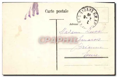 Col des Montets i Aiguille Verte — Wydawnictwo Louis Burgy, Lausanne 4928 — Rewers