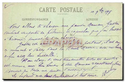 Bayon - Katedra — widok z powietrza — R. Bastien, lib.édit., Luner ville — Rewers