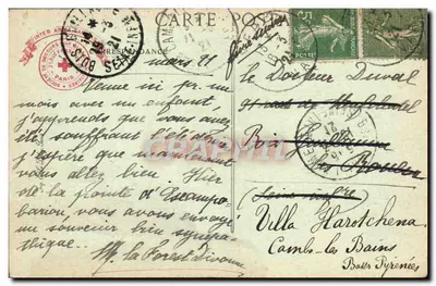 O Mont des Oiseaux, perto de Hyères — Sociedade de Socorro aos Feridos Militares — n°26 — Verso