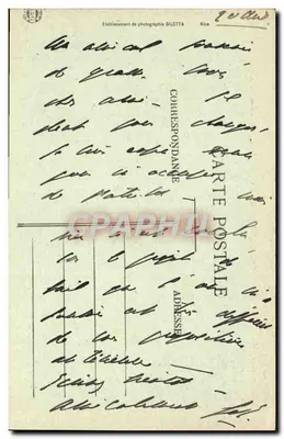 Grasse (A.-M.) — O Plateau Napoléon — Estabelecimento de Fotografia GILETTA, Nice — Verso