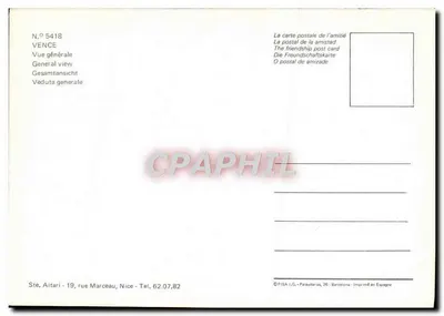 Vence — ogólny widok — Ste. Aitari, Nice — Rewers