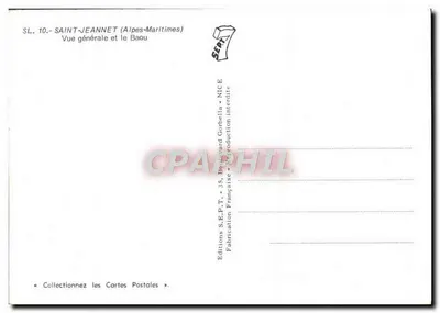 Saint-Jeannet — Ogólny widok i Baou — Wydawnictwo S.E.P.T. - 35, Bulwar Gorbella - Nice — Rewers