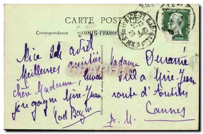 Nice — widok z Obserwatorium — La Côte d'Azur, seria 149 — Rewers