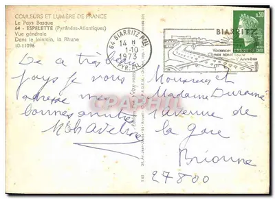 Widok ogólny — Pays Basque — Wydawnictwo Yvon, nr 10-11096 — Rewers