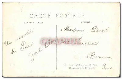Park w Saint-Cloud (artystyczny) — Wielkie Wody — La Cascada — F. F. Paris — Rewers