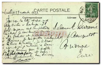 Maubeuge — Detalhes da destruição do Ponte do Moulin em 1918 — Editor: Léveque & Compagnie — Verso