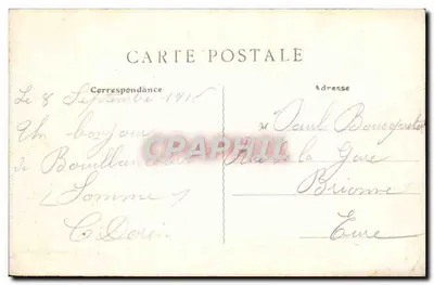Okręgi Saint-Pol — Zamek Bryas — Imp. de L'Abeille de la Ternoise, Boulevy, Carnot, St-Pol — Rewers