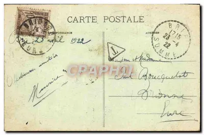 Brie - Remains of the Church — Through the Devastated Somme — Publisher not visible — Back