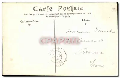 Hendaye — Vista geral do Sanatório da Cidade de Paris — Editor desconhecido, número de série não visível — Verso