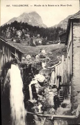 Vallorcine — Moulin de la Sciérie e o Mont Oreb — Editor desconhecido, n° 565