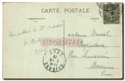 Fontarabie, Hendaye, Behobie, Wyspa Ptaków i łańcuch Pyrenée — M.D. — n°49 — Rewers