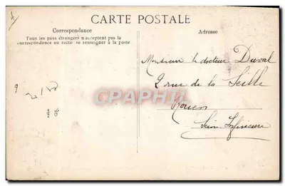 Forêt de FONTAINEBLEAU — Route tournante des hauteurs de la Solle — Éditeur E.D. n° 955 — Verso