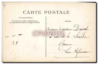 Floresta de FONTAINEBLEAU — Mare aux Fées — Editor ELD, n°59 — Verso